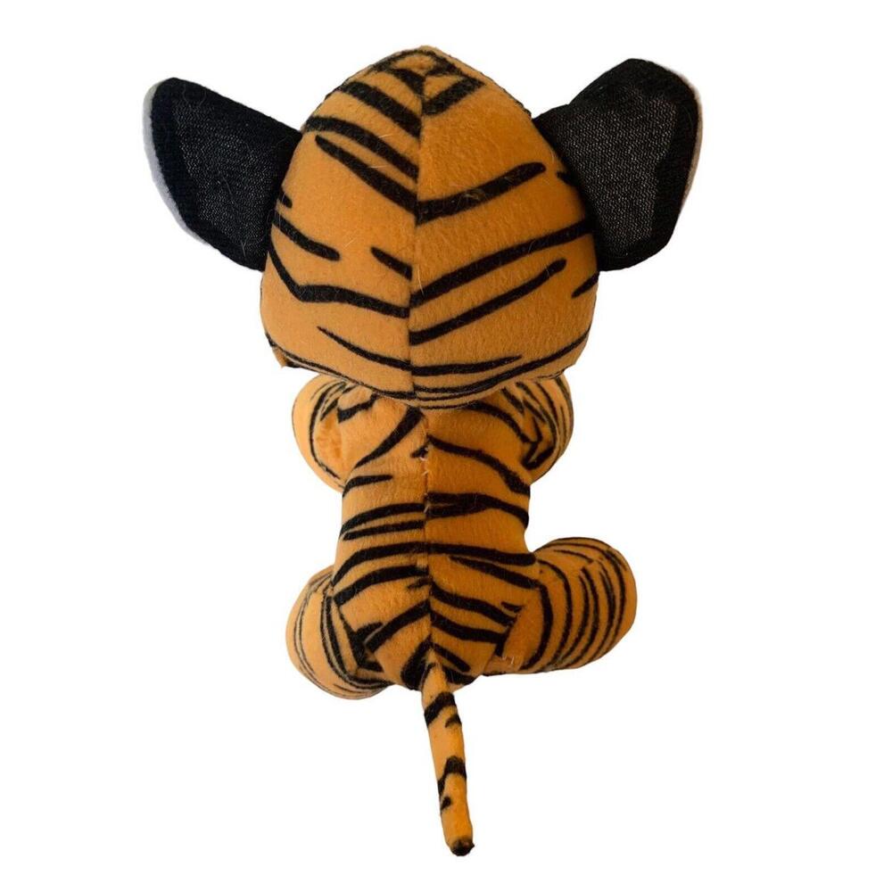 Vintage Tiger Stuffed Plush Toy Jungle Animal Small Orange Black Cat - Picture 7 of 7